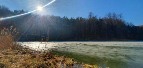 Baasee in Bad Freienwalde im Winter