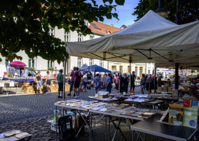 Verkaufsstand zum Altstadtfest in Bad Freienwalde