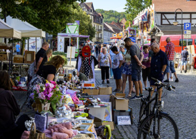 Verkaufsstand zum Altstadtfest in Bad Freienwalde
