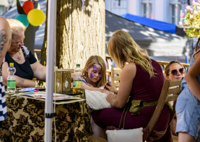 Kinderschminken zum Altstadtfest in Bad Freienwalde