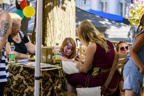 Kinderschminken zum Altstadtfest in Bad Freienwalde