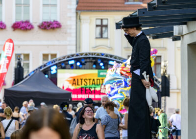 Walking-Act zum Altstadtfest in Bad Freienwalde