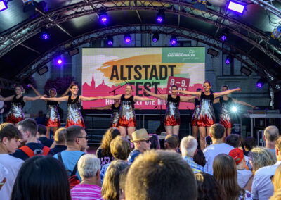 Freienwalder-Karnevals-Gesellschaft e.V. auf der Bühne zum Altstadtfest