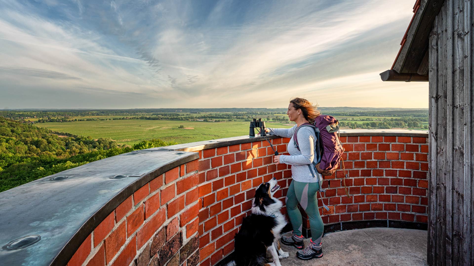 Blick vom Bismarckturm über das Oderbruch